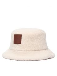 Calvin Klein Kapelusz All-Over Sherpa W/ Patch Bucket LV04F5097G Kremowy. Białe kapelusze Calvin Klein, bez wzorów, z poliesteru. Za 189.99 zł.