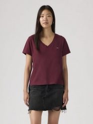 Levi's Koszulka w kolorze fioletowym rozmiar: L. Różowe bluzki Levi's®, l, bez wzorów, z bawełny, bez kołnierzyka, bez ramiączek. Za 82.95 zł.