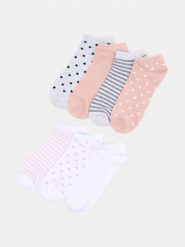Krótkie skarpetki 7 pack - wielobarwny. Skarpety Sinsay, bez wzorów. Za 17.99 zł.