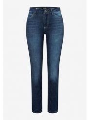 More & More Dżinsy - Slim fit - w kolorze granatowym rozmiar: 44. Niebieskie jeansy More & More, z aplikacjami, z podwyższonym stanem. Za 122.38 zł.