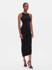 Wolford Sukienka koktajlowa Crescent Drape 57183 Czarny Slim Fit. Czarne sukienki Wolford, m, bez wzorów, z syntetyku, wizytowe, bez kołnierzyka, bez ramiączek. Za 969.99 zł.