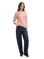 TOM TAILOR Denim Bluza w kolorze czerwono-białym rozmiar: XXL. Białe bluzy TOM TAILOR DENIM, xxl, bez wzorów, z bawełny, bez kaptura. Za 69.99 zł.