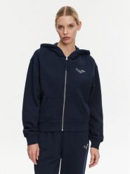 Tommy Hilfiger Bluza WW0WW44632 Granatowy Regular Fit. Niebieskie bluzy TOMMY HILFIGER, s, bez wzorów, z bawełny, bez kaptura. Za 349.99 zł.