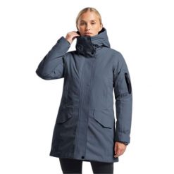 Wodoodporna parka dla kobiet Tenson Vision. Niebieskie parki Tenson, na zimę, bez kaptura. W wyprzedaży za 1,185.00 zł.
