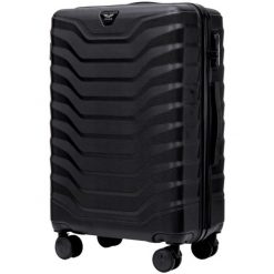 Walizka średnia Wings PEAFOWL 2.0 24" BLACK. Czarne walizki Wings, bez wzorów, średnie. Za 209.90 zł.