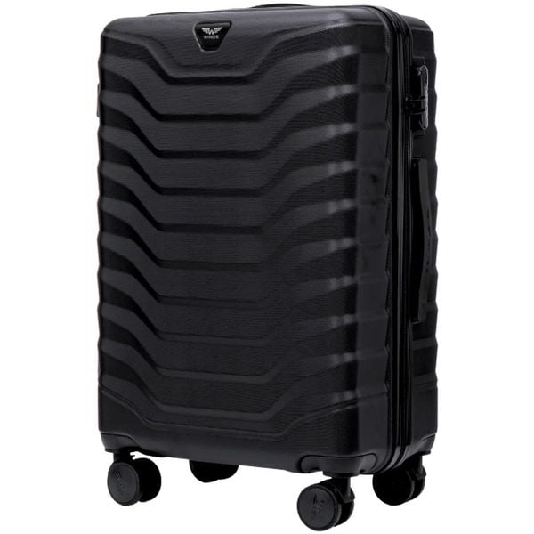 Walizka średnia Wings PEAFOWL 2.0 24" BLACK. Czarne walizki Wings, bez wzorów, średnie. Za 209.90 zł.