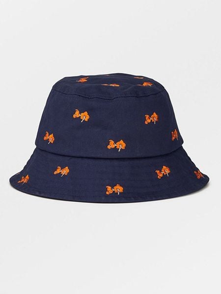 Becksöndergaard Kapelusz "Floana" w kolorze granatowym rozmiar: M/L. Niebieskie kapelusze Becksöndergaard, bez wzorów, z bawełny. Za 85.95 zł.