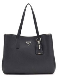 Guess Torebka w kolorze czarnym - 37 x 29 x 11 cm rozmiar: onesize. Czarne torby na ramię Guess, z aplikacjami, z materiału, na ramię, bez dodatków. Za 573.71 zł.