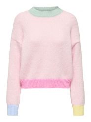 ONLY Sweter w kolorze jasnoróżowym rozmiar: M. Różowe swetry Only, m, bez wzorów, bez ramiączek. Za 115.95 zł.