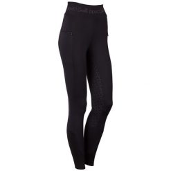 Damskie legginsy jeździeckie z pełną przyczepnością Harry's Horse Equitights Den. Czarne legginsy HARRYS HORSE, s, bez wzorów. Za 375.50 zł.