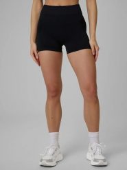 4F Legginsy sportowe w kolorze czarnym rozmiar: XS/S. Czarne legginsy 4f, s, bez wzorów, z materiału, z podwyższonym stanem, outdoorowe. Za 37.30 zł.