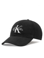 Calvin Klein Czapka z daszkiem Lurex Graphic Script Monologo Ca LV04F5115G Czarny. Czarne czapki Calvin Klein, bez wzorów, z bawełny. Za 189.99 zł.