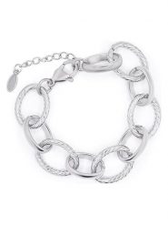 MOODE Bransoletka "Laura" rozmiar: onesize. Szare bransoletki MOODE, ze stali. Za 43.99 zł.