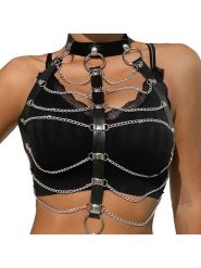 INTIMAX Paski harness w kolorze czarnym rozmiar: S. Czarne paski INTIMAX, bez wzorów, z materiału. Za 92.45 zł.