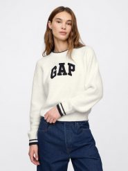 GAP Sweter w kolorze białym rozmiar: XL. Białe swetry GAP, xl, bez wzorów, ze splotem, bez ramiączek. Za 132.05 zł.