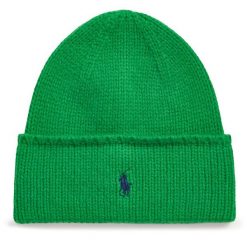 Czapka Polo Ralph Lauren. Zielone czapki Polo Ralph Lauren, bez wzorów. Za 449.99 zł.