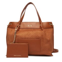 Torebka Armani Exchange. Brązowe torebki klasyczne Armani Exchange, bez wzorów, bez dodatków. Za 799.99 zł.