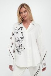 Koszula damska z lwem SPORTALM. Koszule Sportalm, bez wzorów, bez kołnierzyka, bez ramiączek. Za 1,019.00 zł.