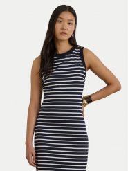 LAUREN RALPH LAUREN Sukienka codzienna 200P09091001 Granatowy Slim Fit. Niebieskie sukienki Lauren Ralph Lauren, na co dzień, bez wzorów, z syntetyku, bez kołnierzyka, bez ramiączek, proste. Za 1,199.00 zł.