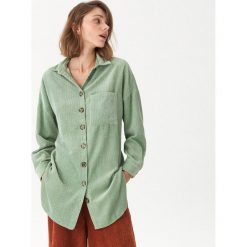 Sztruksowa koszula oversize - Zielony. Koszule House. Za 99.99 zł.