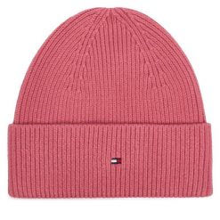 Czapka Tommy Hilfiger. Czerwone czapki TOMMY HILFIGER, bez wzorów. Za 189.99 zł.