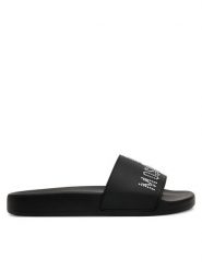 LOVE MOSCHINO Klapki JA28122G1MI13000 Czarny. Czarne klapki Love Moschino, bez wzorów, z tworzywa sztucznego, bez obcasa. Za 359.99 zł.