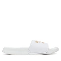 Klapki Reebok. Białe klapki Reebok, bez wzorów, bez obcasa. Za 71.99 zł.