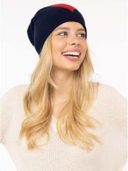 Zwillingsherz Kaszmirowa czapka beanie w kolorze granatowym rozmiar: onesize. Niebieskie czapki Zwillingsherz, bez wzorów, z kaszmiru. Za 166.49 zł.