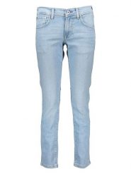 Pepe Jeans Dżinsy - Slim fit - w kolorze granatowym rozmiar: W30/L34. Niebieskie jeansy Pepe Jeans, l, z aplikacjami. Za 236.45 zł.