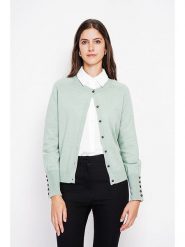 ASSUILI Kardigan w kolorze miętowym rozmiar: 42. Zielone kardigany Assuili, bez wzorów. Za 131.12 zł.