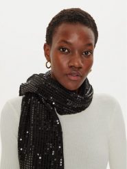 Guess Komin W4BZ27 Z3J92 Czarny. Czarne rękawiczki Guess, z aplikacjami, z materiału. Za 299.99 zł.