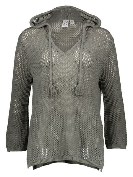 Roxy Sweter "After Beach Break" w kolorze khaki rozmiar: S. Brązowe swetry Roxy, s, bez wzorów, ze splotem, bez ramiączek. Za 137.10 zł.