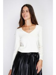 William de Faye Sweter w kolorze białym rozmiar: 38. Białe swetry William de Faye, bez wzorów, z kaszmiru, bez ramiączek. Za 130.99 zł.