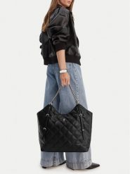 Badura Torebka CEO-KAJI-LDA8613 Czarny. Czarne shopper Badura, bez wzorów, z materiału, bez dodatków. Za 299.99 zł.