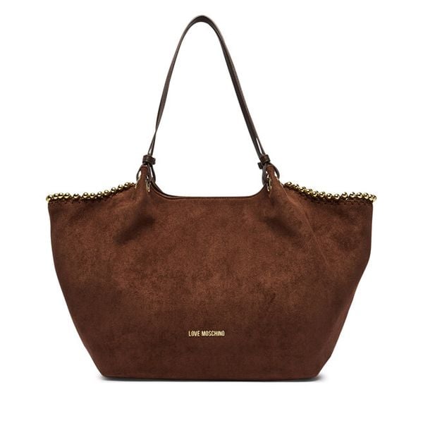 Torebka LOVE MOSCHINO. Brązowe shopper Love Moschino, bez wzorów, bez dodatków. Za 1,029.00 zł.