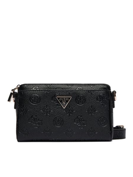Guess Torebka Cresidia II Mini HWPD98 88720 Czarny. Czarne listonoszki Guess, z aplikacjami, ze skóry, bez dodatków. Za 341.99 zł.