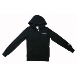 Bluza damska Champion Full Zip Hoodie Sweatshirt 118099. Czarne bluzy Champion, l, bez wzorów, bez kaptura. Za 289.79 zł.