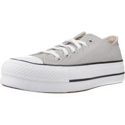 Buty CONVERSE CHUCK TAYLOR ALL STAR LIFT OX Szary. Szare trampki Converse, bez wzorów, z tkaniny, bez zapięcia. Za 379.45 zł.