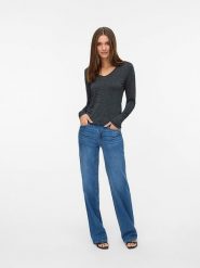 Vero Moda Koszulka w kolorze czarnym rozmiar: M. Czarne bluzki Vero Moda, m, bez wzorów, bez kołnierzyka, bez ramiączek. Za 88.02 zł.
