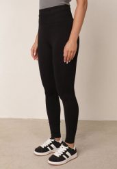 Czarne Legginsy z Wysokim Stanem z Modelującymi Wstawkami Onorata. Czarne legginsy Born2be, m, bez wzorów, z jeansu, z podwyższonym stanem. Za 59.99 zł.