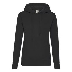 Bluza Damska Z Kapturem. Czarne bluzy FRUIT OF THE LOOM, m, bez wzorów, z kapturem. Za 123.99 zł.