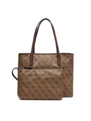 Guess Torebka Victtoria HWESG9 51428 Brązowy. Brązowe shopper Guess, z aplikacjami, ze skóry, bez dodatków. Za 679.99 zł.