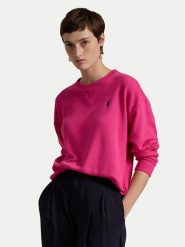 Polo Ralph Lauren Bluza 211935582014 Różowy Regular Fit. Czerwone bluzy Polo Ralph Lauren, xs, bez wzorów, z bawełny, bez kaptura. Za 449.99 zł.