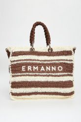 Torebka shopperka ERMANNO FIRENZE. Shopper Ermanno Firenze, bez wzorów, bez dodatków. Za 979.00 zł.