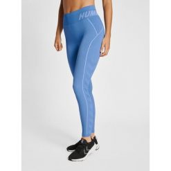 Legginsy bezszwowe damskie Hummel Christel. Niebieskie legginsy Hummel, xs, bez wzorów, z dzianiny. Za 157.50 zł.