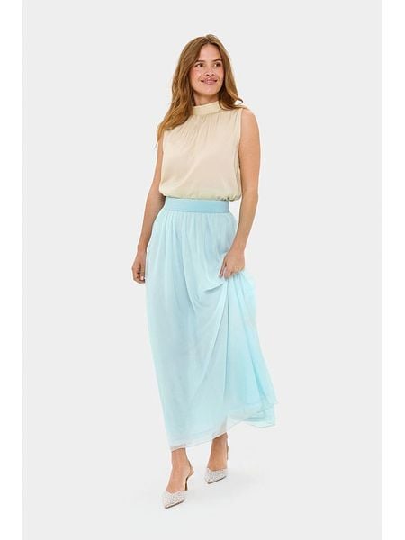 SAINT TROPEZ Spódnica w kolorze błękitnym rozmiar: XL. Niebieskie spódnice Saint Tropez, xl, bez wzorów, maxi. Za 114.95 zł.