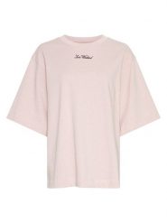 MOSS COPENHAGEN Koszulka w kolorze kremowym rozmiar: S/M. Brązowe bluzki Moss Copenhagen, m, bez wzorów, bez kołnierzyka, bez ramiączek. Za 194.95 zł.