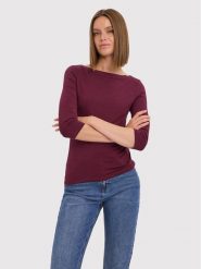 Vero Moda Bluzka Panda 10274133 Bordowy Regular Fit. Czerwone bluzki Vero Moda, m, bez wzorów, z bawełny, bez kołnierzyka, bez ramiączek. Za 89.99 zł.