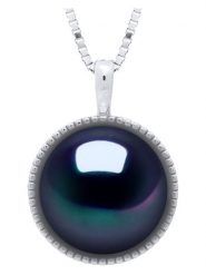 Mitzuko Srebrny naszyjnik z zawieszką - dł. 42 cm rozmiar: onesize. Niebieskie naszyjniki Mitzuko, z perłą, srebrne. Za 252.99 zł.