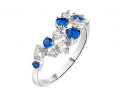 Pierścionek srebrny z cyrkoniami. Szare pierścionki Apart, z cyrkonią, srebrne. Za 169.00 zł.